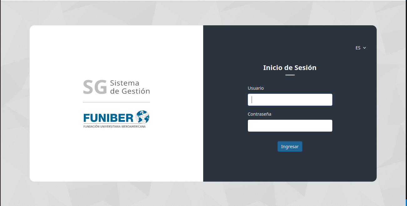 Ingresar credenciales